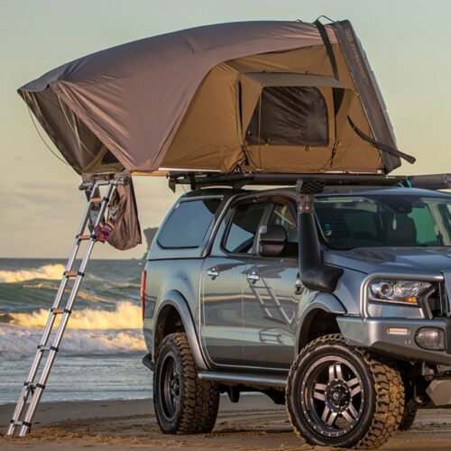 ARB Esperance Roof Top Tent V2 fitted to 4WD touring vehicle