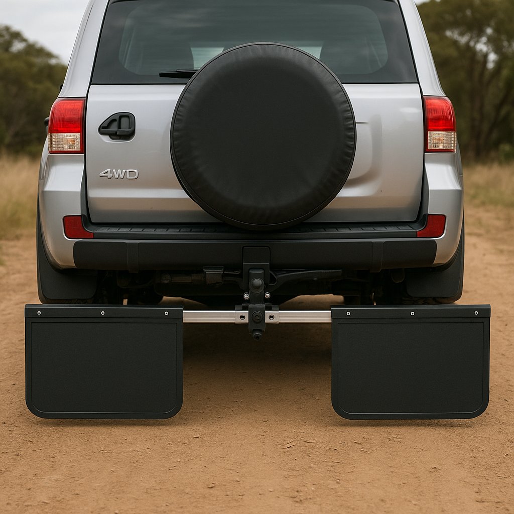 Rock Tamers Protect Your Rig When Youre Towing Down Under the ultimate adjustable mudflap system